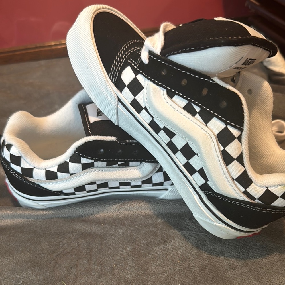 Vans Black and White Checkerboard Sneakers